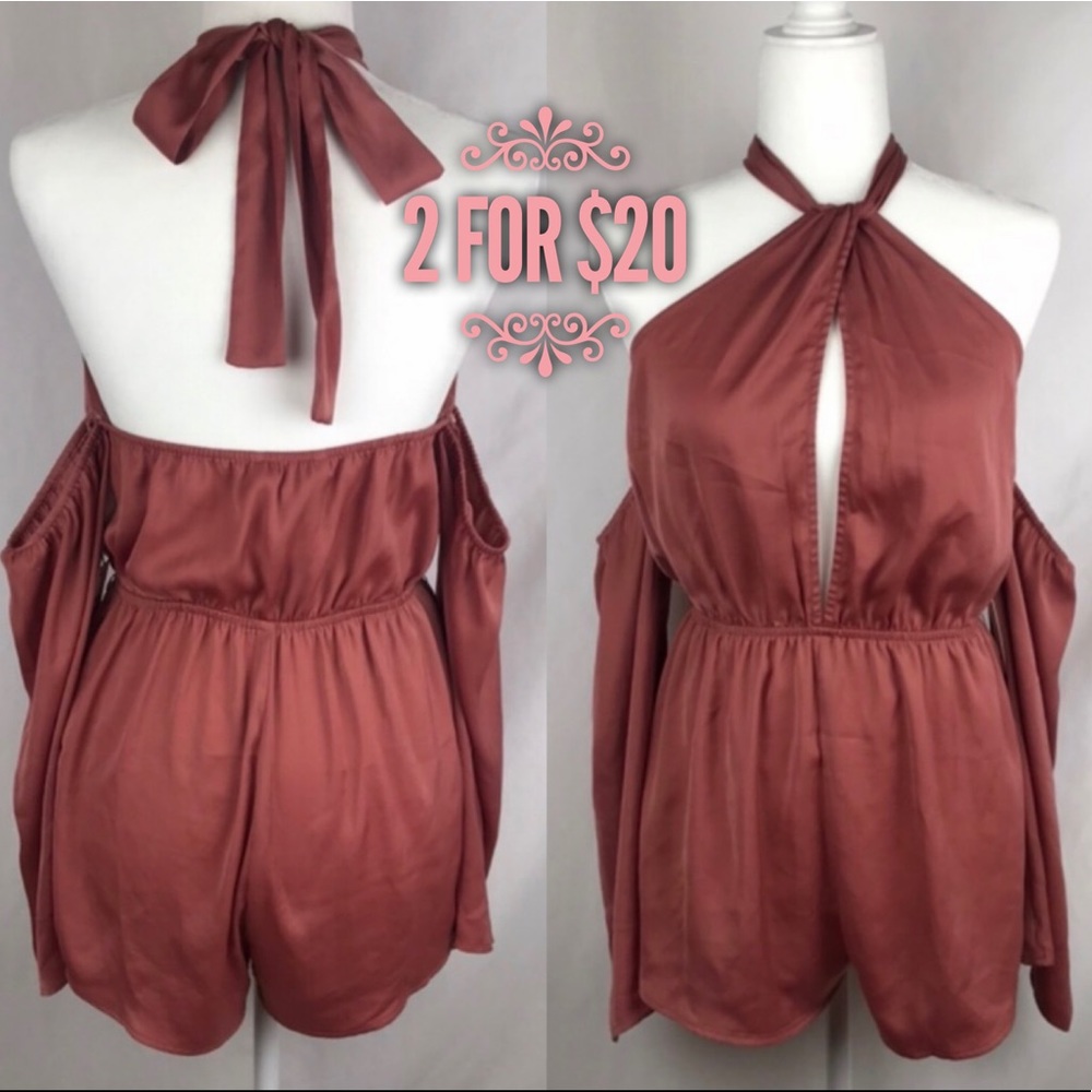 2 for $20/ Forever 21 Satin Halter Romper